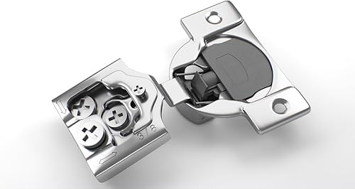 Miniatura 10 de Berta - Bisagras de cierre suave con marco frontal de 1-14pulgadas, 105grados, 6 maneras de ajuste, con 3 levas ocultas, para puertas de gabinetes