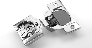 Berta 30-Pack, 3/8 inch Overlay Soft Closing Face Frame Cabinet Hinges, 105 Degree 6-Ways 3-Cam Adjustment Concealed Kitchen Cabinet Door Hinges with Screws (3/8 in. Overlay, 30 P…