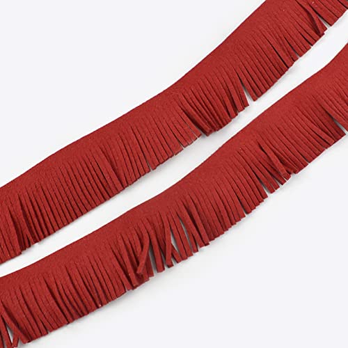2/5 Meters 3Cm Wide Fringe Trim Leather Suede Tassel Trim Sewing Decorative Trimming Fabric Clothes Bag Key-Chain Jewelry Pendant Accessories #TOP2