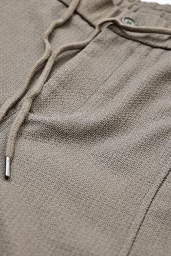 Image of SNITCH Men Chinos | Slim Fit Mid Rise Solid Pattern | Cotton Blend with Medium Stretch & Smooth Texture | Button & Zip Closure for Casual & Street Wear