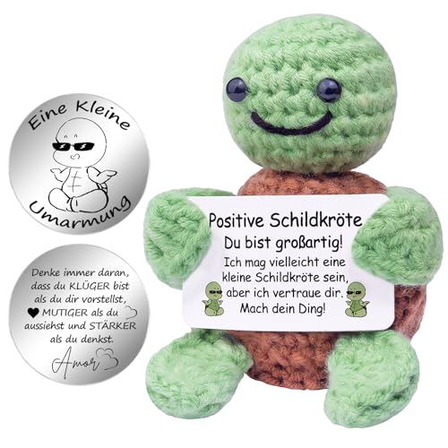 Mwmoeen Lustige Positive Schildkröte Pocket Hug, Kreative Strickwolle Schildkröte und Umarmung Glücksbringer, Mutmacher Geschenk, Einschulung Geschenk, Beste Kleine Geschenke für Frauen Freundin Mwmoeen Lustige Positive Schildkröte Pocket Hug, Kreative Strickwolle Schildkröte und Umarmung Glücksbringer, Mutmacher Geschenk, Einschulung Geschenk, Beste Kleine Geschenke für Frauen Freundin