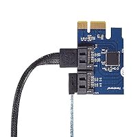 SilverStone SST-CP11-300 - SATA III 6 Gbps Kabel, ultra-dünn, um 90° abgewinkelte Anschlüsse, 30 cm, schwarz – Ansicht 6