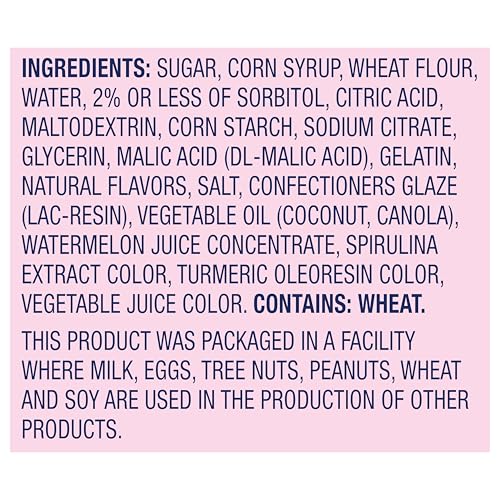SweeTARTS Ropes, Candy, Watermelon Berry Collision, Soft and Chewy, 9 oz
