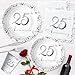 Imagen de APOWBLS Juego de vajilla de 25 aniversario para bodas y fiestas