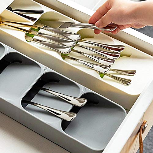 Porta Talheres Gaveta Organizador Separador Cozinha Colher Garfo Faca Casa Divisoria Pratico