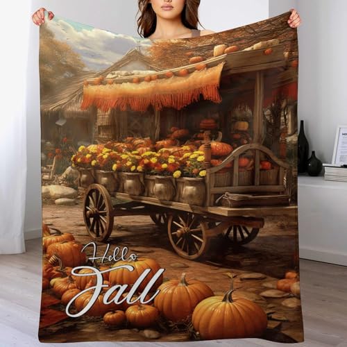 Couverture de lit en peluche Hello Fall pour affronter les nuits fraîches avec style - 6