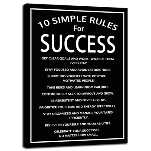 Toile murale inspirante pour salon : boostez votre motivation au quotidien avec style 45x60cm