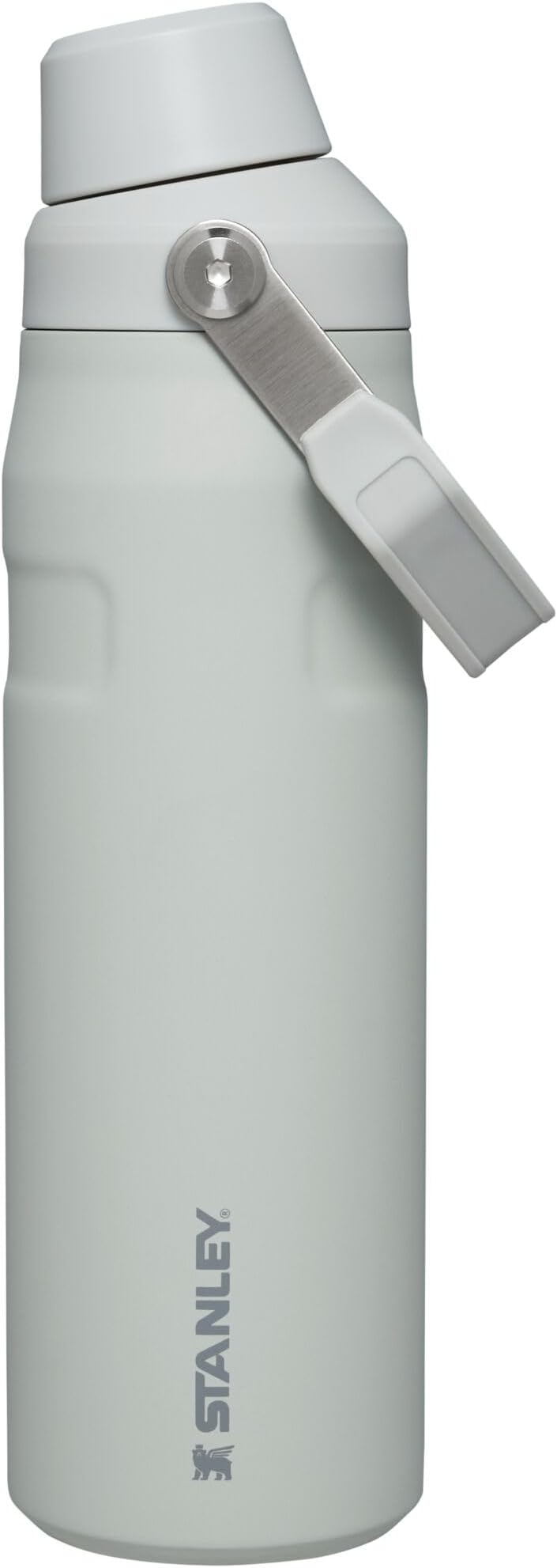 STANLEY IceFlow Fast Flow Water Bottle 24 OZ | Angled Spout Lid | Lightweight & Leakproof for Travel & Gym | Insulated Stainless Steel | BPA-Free | Fog Glimmer