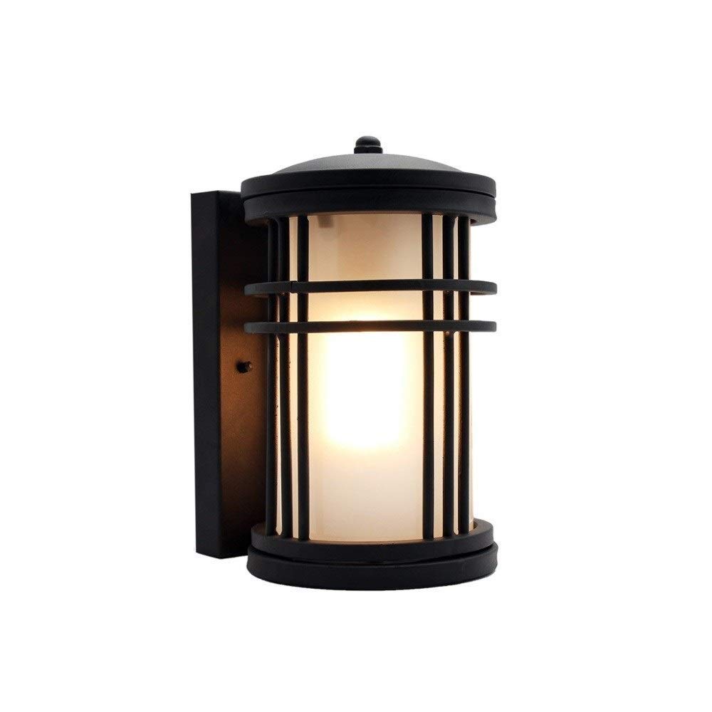 Applique murale extérieure cylindre luminaire rétro E27 étanche IP54 pour façade