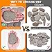 River Rocks for Painting 25 Pcs Large 2-3 Inch Flat Smooth Painting Stones Craft Rock to Paint for Kids Crafts Painting Bulk