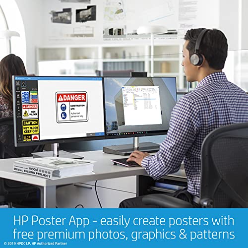 Hp Designjet Studio Wood Large Format Plotter Printer - 24", Includes 3-Year Warranty Care Pack (5Hb12H) #TOP6