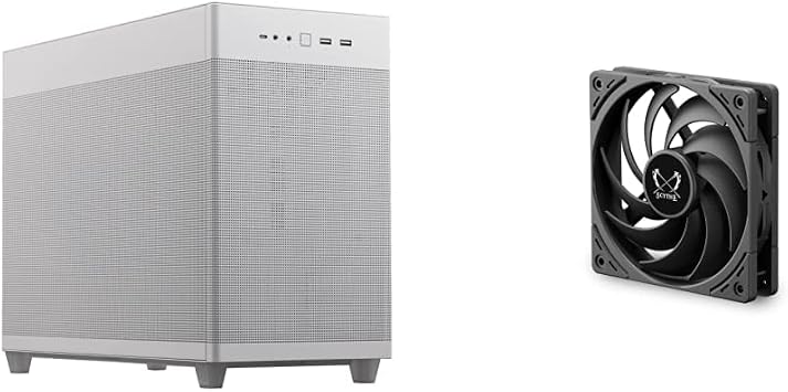 Set Purchase ASUS PRIME CASE MESH WHITE EDITION 10.9 gal 33 L MicroATX Case, No Tools Required, Side Panels, Semi-Filter Mesh, 14.2 inches 360 mm Cooler & Size SCYTHE Original Design, 4.7 inches 12 cm Case Fan, Wonder Snail 1800 PWM 1800 rpm