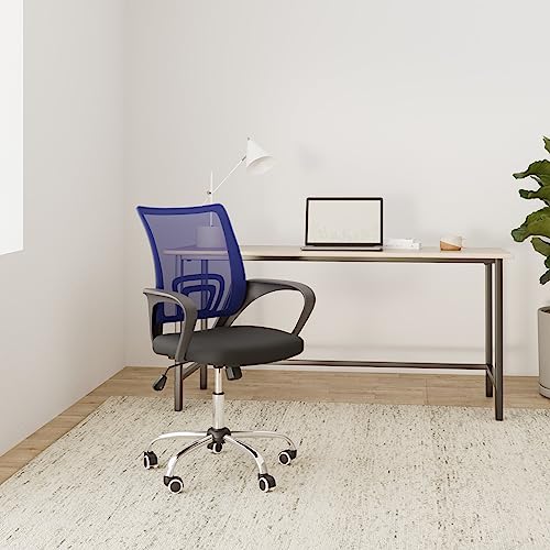 Cashoffice - Silla de Escritorio Ergonómica, Silla de Oficina Giratoria con Respaldo Transpirable (Azul) - imagen 2