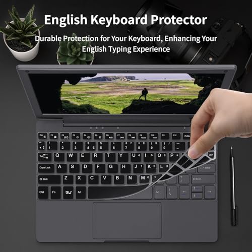 Small Mini Laptop, 10.1 inch (0.79 kg), Ultra Thin and Lightweight Notebook Laptops, Celeron N4020, 8GB DDR4,TF Card,Type-C,Perfect for Kids and Adults Computer (Gray, 512G)