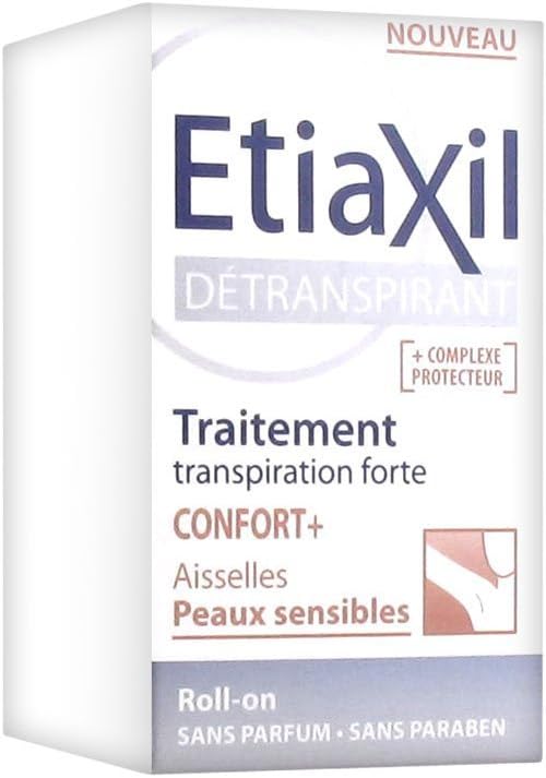 Confort+ Unperspirant Roll-On Treatment for Armpits Sensitive Skins 15ml