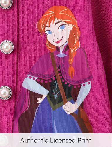 Image of Disney Frozen Elsa Minnie Princess Girl Outfit Knit Top & Tweed Skirt Set 2-13Y