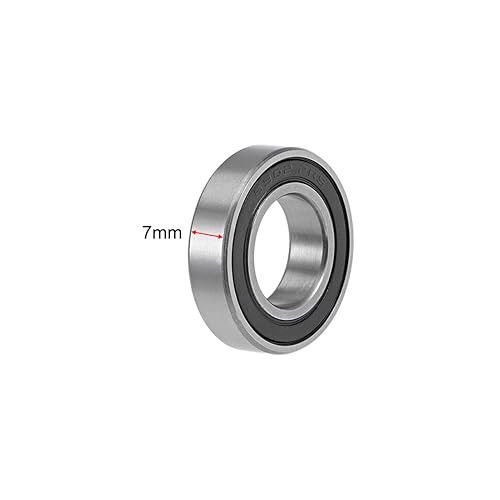 Miniatura 58 de uxcell 6810-2RS Rodamientos rígidos de bolas 1.969 in Diámetro interior 2.559 in OD 0.276 in Diámetro doble sellado cromo acero Z2 2pcs