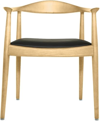 Miniatura 4 de Laura Davidson Furniture Hans Wegner Replica Kennedy - Silla de cocina y comedor moderna de mediados de siglo con reposabrazos de madera de fresno,