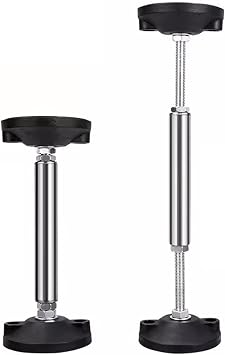 Undermount Sink Mounting Brackets, 25 30 35 40 45 60 70 80 90 100 110 Tall Countertop/ Sink Support Kit Adjustable Support Rod Kitchen Bathroom Hanging Poles, Stainless Steel Sink Repair System Stand