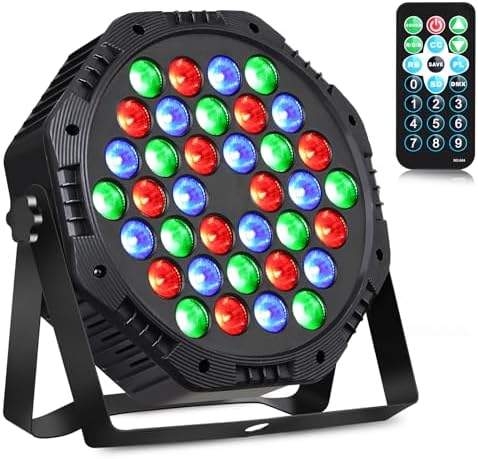 Rechargeable LED Par Can Lights, RGB Battery Powered Stage Upligh...