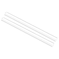 Vista 17 de uxcell Varilla de acrílico redonda, transparente, 1,27 cm de diámetro 31,1 cm de longitud, barra sólida de plástico PMMA