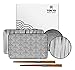 Produktbild TOKYO design studio Nippon Black Sushi-Set schwarz-weiß, 6-TLG, 2X Sushi-Platten 2X Saucen-Schalen, 2X Essstäbchen, asiatisches Porzellan, Japanisches Design, inkl. Geschenk-Verpackung