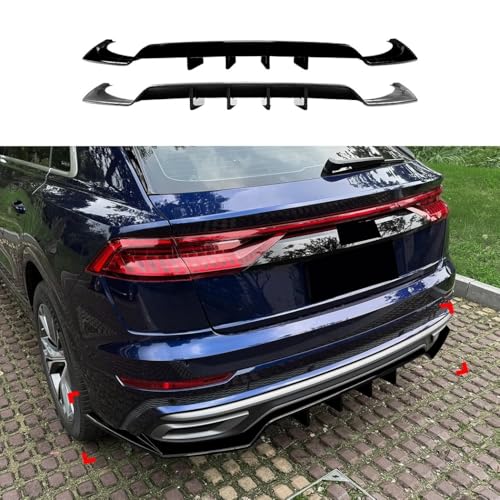 Diffuseur arrière look carbone résistant aux rayures bas de caisse