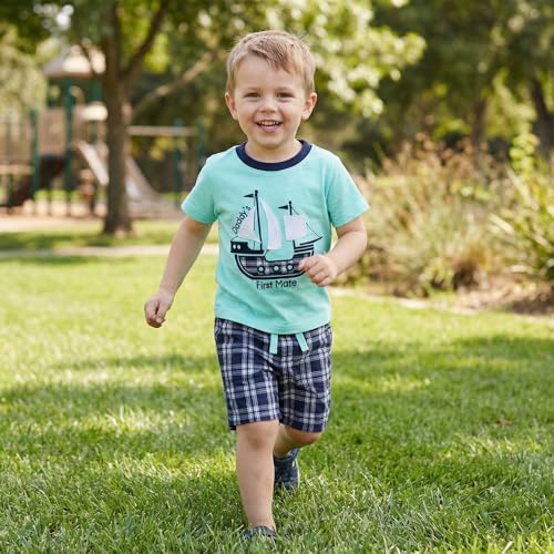 Image of Bumeex Toddler Boys Cotton Clothing Sets Short Sleeve Tee and Shorts