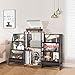 Record Player Stand with Vinyl Storage, Record Player Table with Vinyl Record Storage Up to 280 Albums, Turnta ble Stand with Record Holder Display Shelf, Record Cabinet for Media Stereo Audio