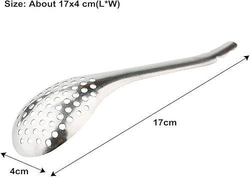 Miniatura 6 de Caja para hacer caviar cuchara de esfererificación herramienta de cocina de plata colador de huevo utensilios de cocina de acero inoxidable