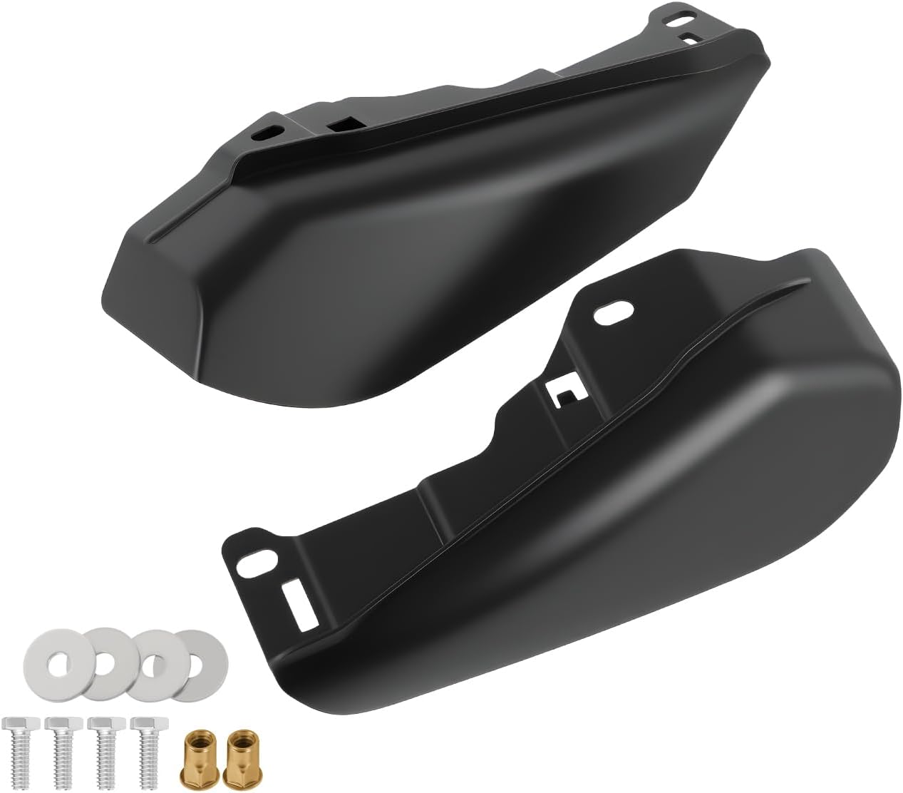 Mid Frame Air Deflector for Harley Davidson 2009-2025, Motorcycle Heat Deflectors Shields for Harley Touring Street Glide Road Glide Electra Glide Road King Ultra Limited Tri Glide CVO (Matte Black)