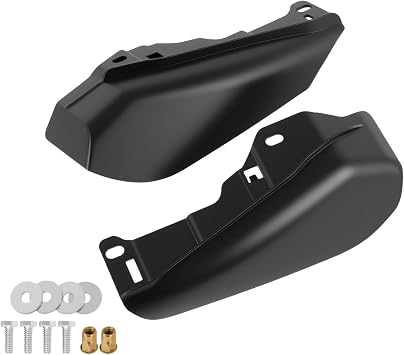 Mid Frame Air Deflector for Harley Davidson 2009-2025, Motorcycle Heat Deflectors Shields for Harley Touring Street Glide Road Glide Electra Glide Road King Ultra Limited Tri Glide CVO Matte Black