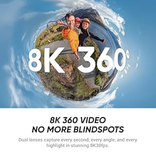 Insta360 X4 Air - Lightweight 165g 8K 360 Camera, Invisible Selfie Stick Effect, Replaceable Lenses, Shoot First & Frame Later, Built-in Wind Guard, FlowState Stabilization, AI-Powered App
