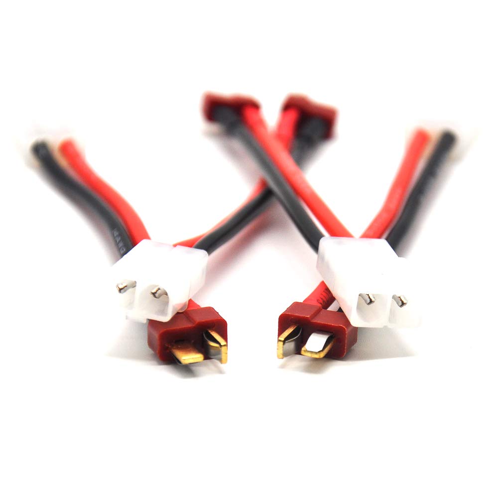 2 Pares De Conector Tamiya A Cable Adaptador De Enchufe T Pa