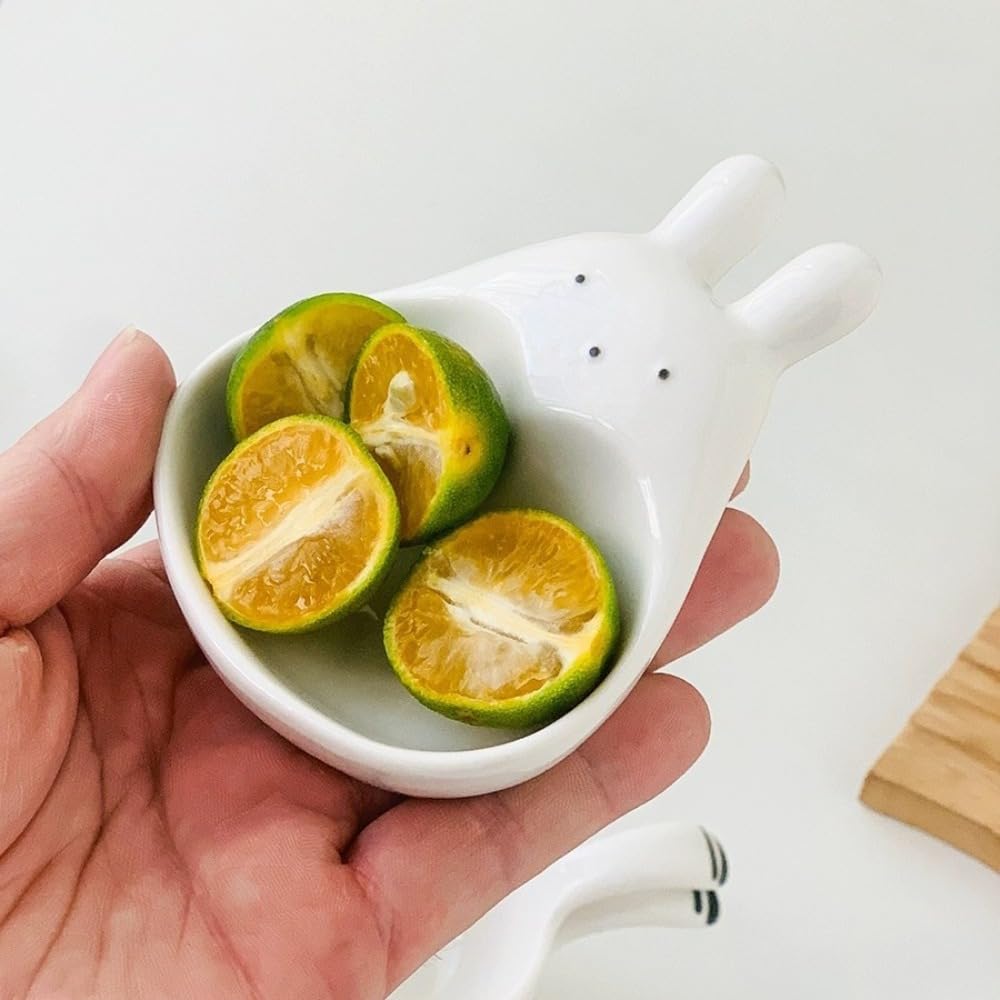 (4 pezzi) unico piatto in ceramica per salse, ketchup, condimenti, salsa di soia, aceto, snack, piatto piccolo