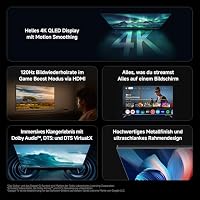 XIAOMI A Pro, 55" (140 cm), 4K UHD QLED, Smart TV, Google TV, Triple Tuner DVB-C/S/S2/T/T2, HDR10+, Game Boost 120Hz, MEMC, Sprachsteuerung mit, 2+8GB, Kompatibel mit Apple Airplay & Google Cast – Ansicht 2