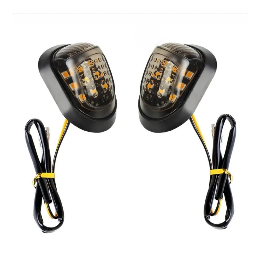 Clignotant moto 12V universel ovale à 9 LED pour carénage de moto - 8