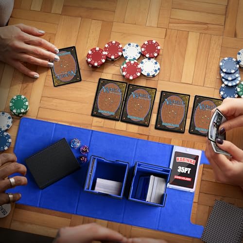Kabinka Mtg Deck Box With 2 Commander Display Windows,Removable Card Storage Box With Dice Tray Holds 420+ Unsleeved Cards,Magnetic Card Deck Box For Tcg Ccg Edh thumb #5