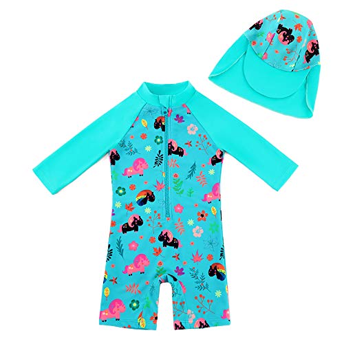 upandfast Baby Girl's Long Sleeve Rash Guard Swi in Pakistan