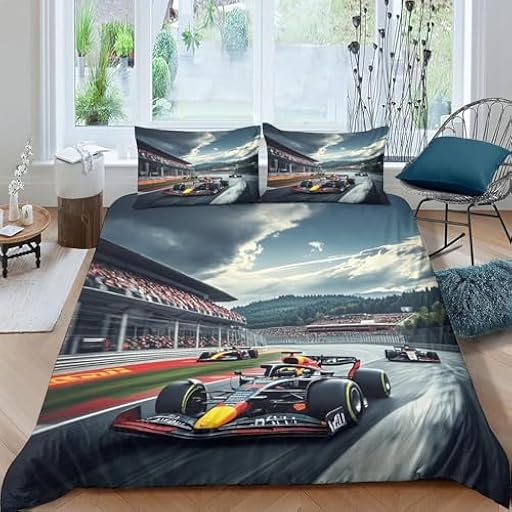 Funda Nordica Cama 90 Coche de Carreras de Fórmula 1 Funda Edredon Microfibra Ropa de Cama Deportes Extremos Fundas Nórdicas 150x200 cm con 2 Fundas de Almohada 50x75 cm con Cremallera I.309 | Ya disponible en tu tienda friki favorita! En mundofriki.es! Funda Nordica Cama 90 Coche de Carreras de Fórmula 1 Funda Edredon Microfibra Ropa de Cama Deportes Extremos Fundas Nórdicas 150x200 cm con 2 Fundas de Almohada 50x75 cm con Cremallera I.309 | Ya disponible en tu tienda friki favorita! En mundofriki.es!