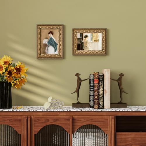 Image of 5x7 Vintage Picture Frames, Antique Picture Frame,Gold Frame for Wall Decor, 1 Pack Ornate Picture Frame,Gold