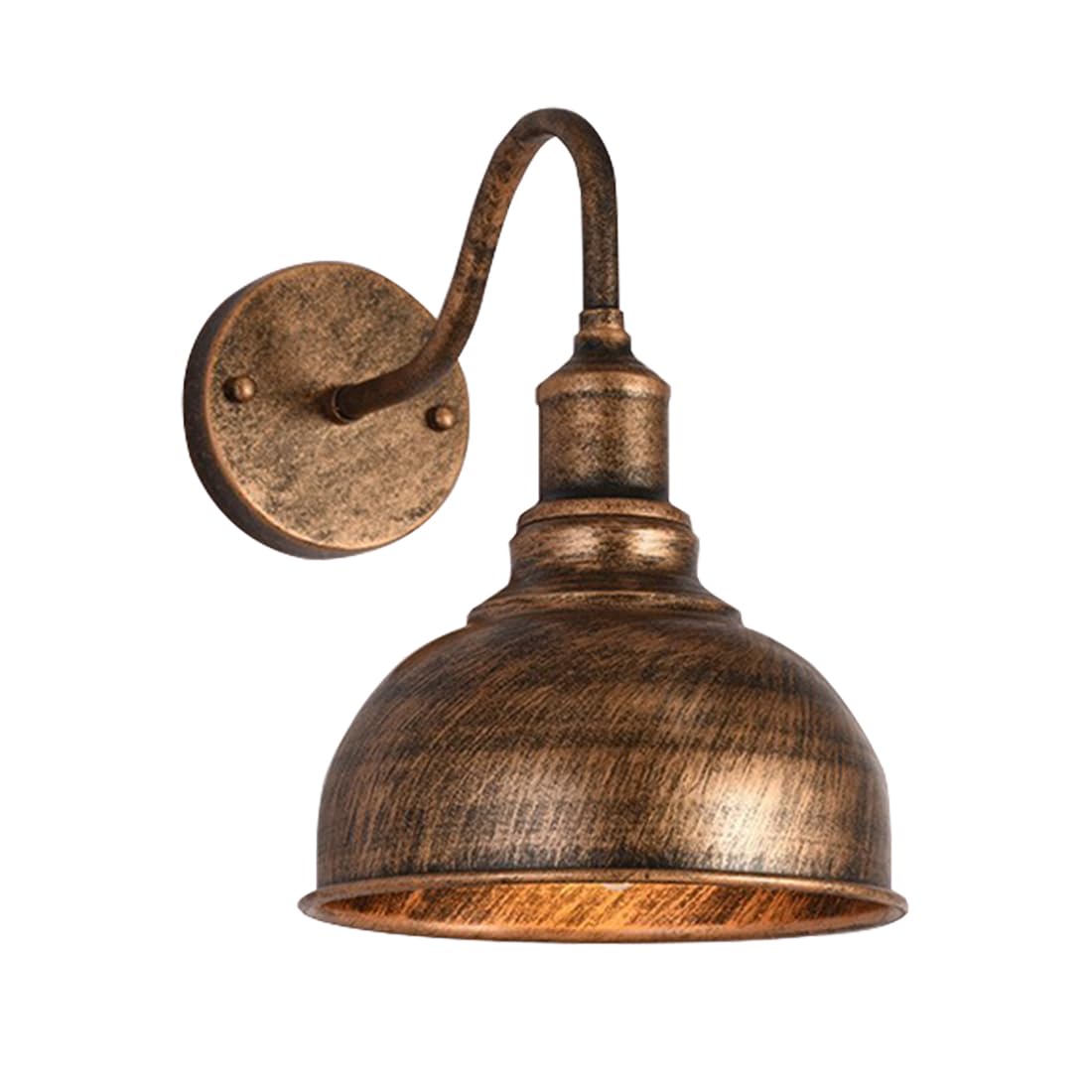 HUAYUSEDF Wall Lights Indoor/Outdoor Iron Metal Vintage Exterior Lamps IP55 Waterproof Outside Light for House Doorway Garage Front Door Bedroom Living Room (Bronze)(Bronze)