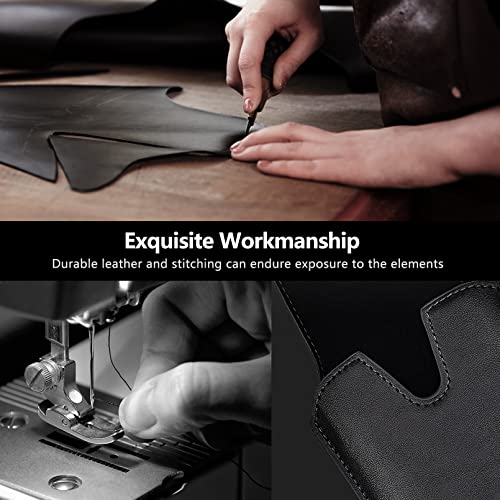 Acckuo Pu Leather Holster For Iphone 14 Plus, 14 Pro Max, 13 Pro Max, 12 Pro Max, 11 Pro Max, Xs Max Cell Phone Belt Holder Pouch, Xl (Black) #TOP2