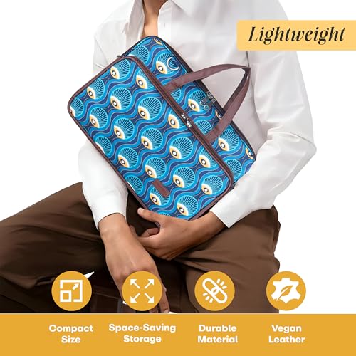 Image of Protecta Stride Floral Printed Laptop Messenger Bag for Men and Women for Office 16 inch Use Macbook Office Briefcase Bag Print Padded Sleeve Straps Durable Design Lightweight 18L Art Deco Print