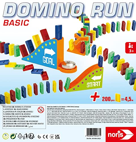 Noris Domino Run Basic Set con 200 fichas y rampa miniatura 2
