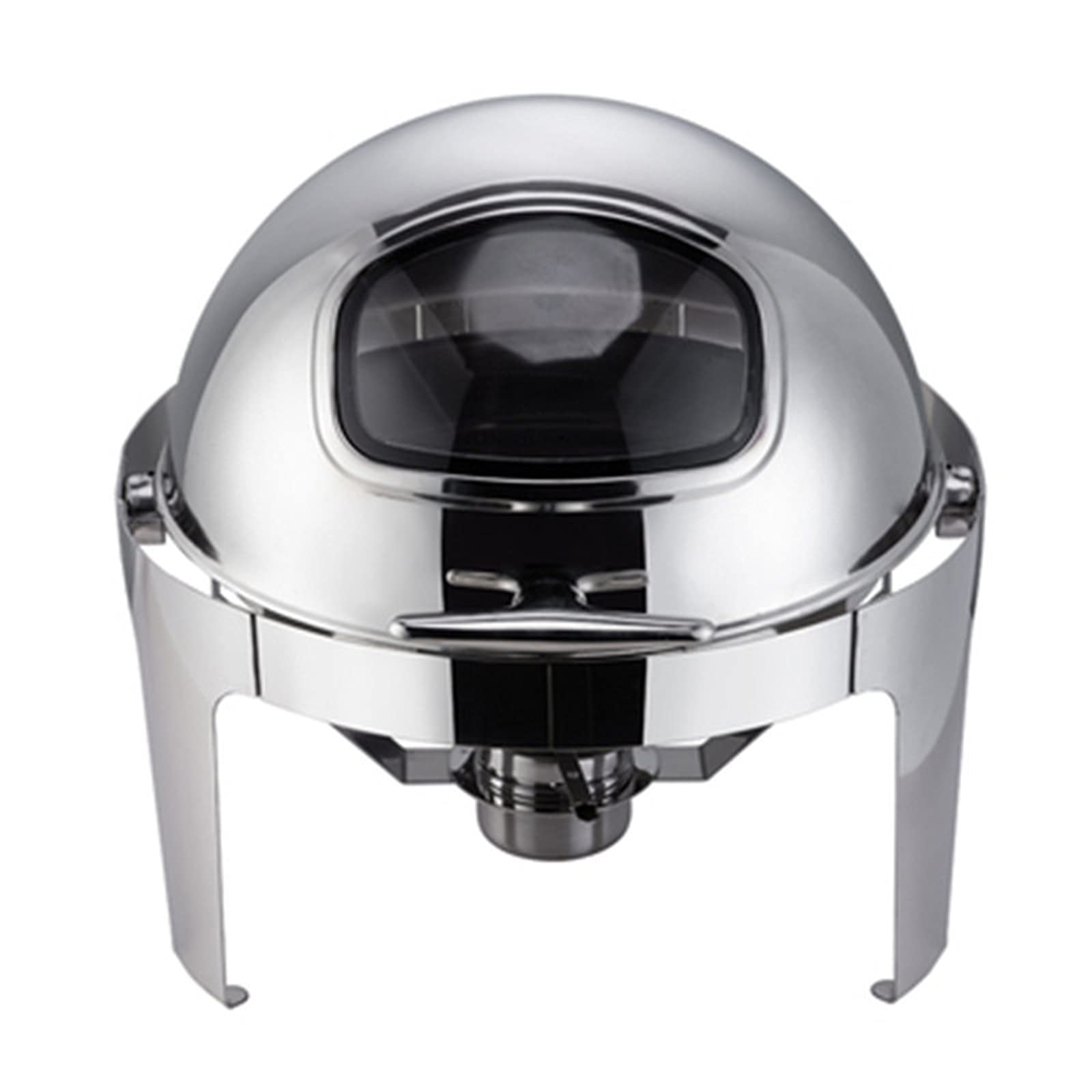 Chauffe-plats ronds en acier inoxydable TIM-LI pour buffet et maintien au chaud