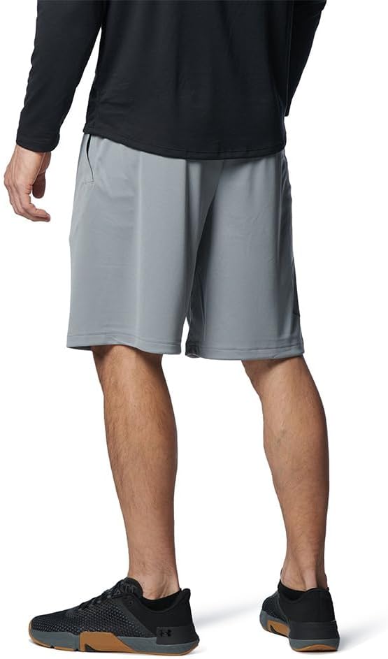 Мужские тренировочные шорты Under Armour UA Tech Graphic, цвет средний, стальной, черный, фото 2