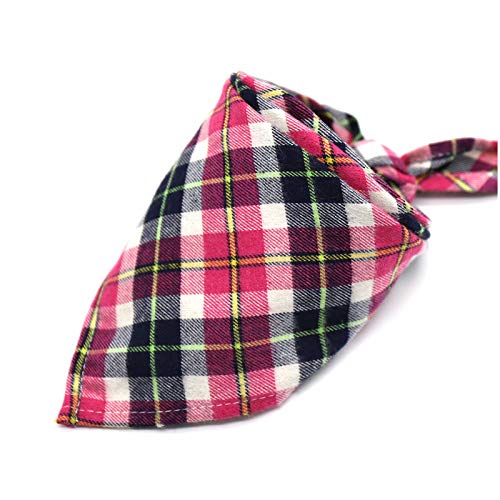 Chien bandana en coton velvet haut de gamme : lot de 3 écharpes salive épaissies à lacets