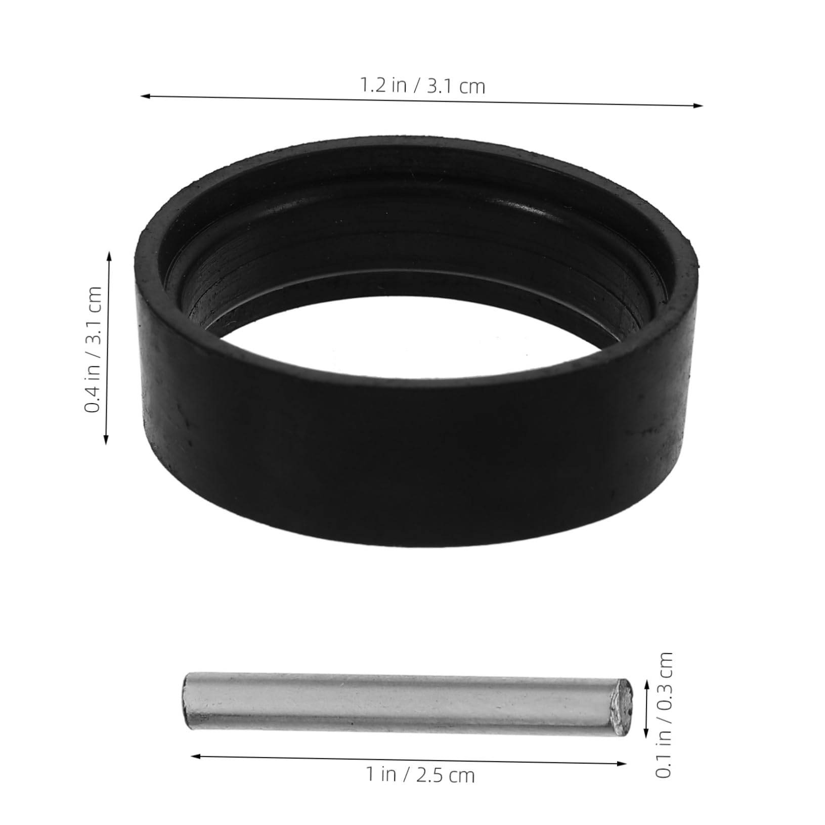 Alipis 5 Sets Impact Socket Retaining Ring Iron Pin Set for Easy Installation Replacement Ring Wrenches Reliable Sealing Performance for Mechanical Repairs