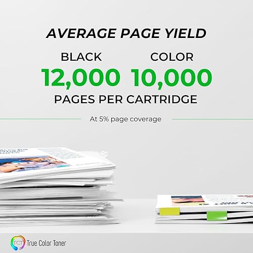 Miniatura 3 de TCT Cartucho de tóner de repuesto prémium compatible para Lexmark C736 C736H1KG C736H1CG C736H1MG C736H1YG de alto rendimiento funciona con